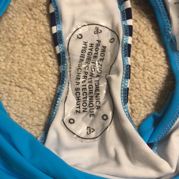 Striped blue bikini - Picture 3 of 4